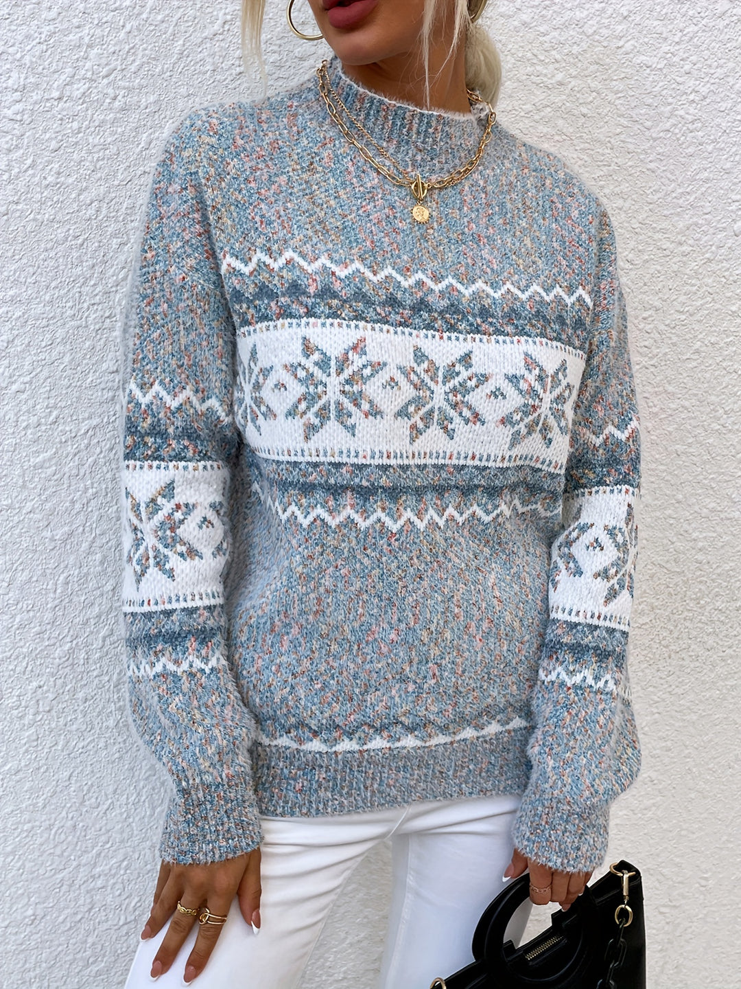 Heather | Cosy Snowflake Sweater