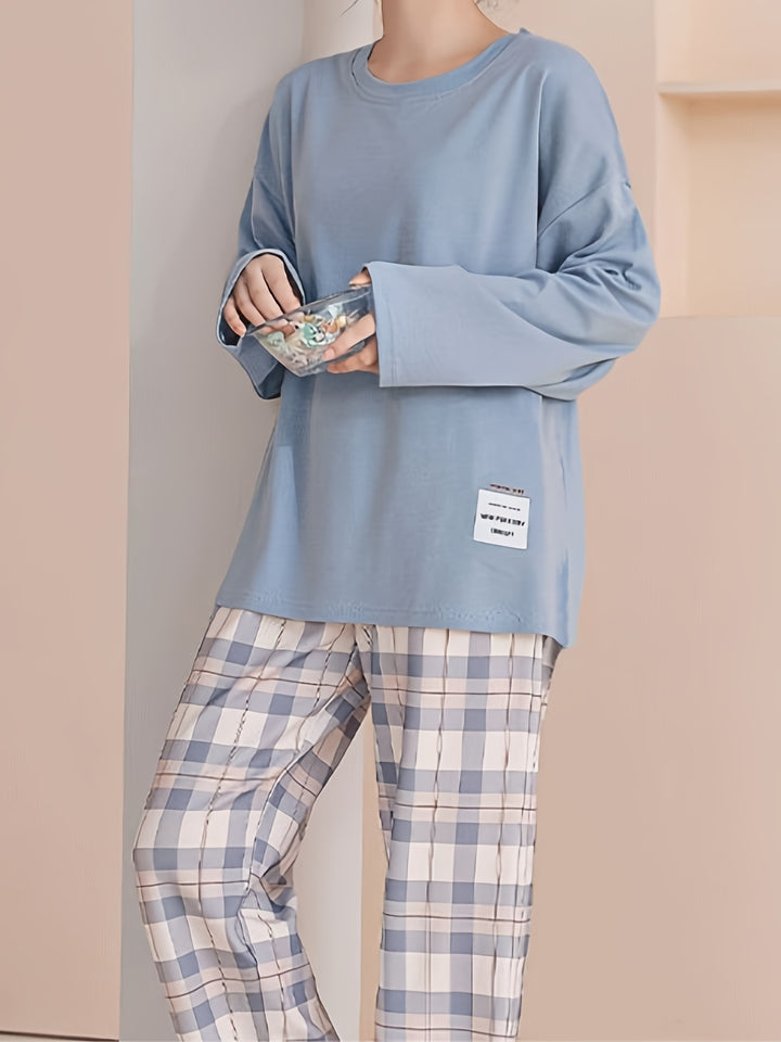 Penelope | Relaxed Plaid Two-Piece Set