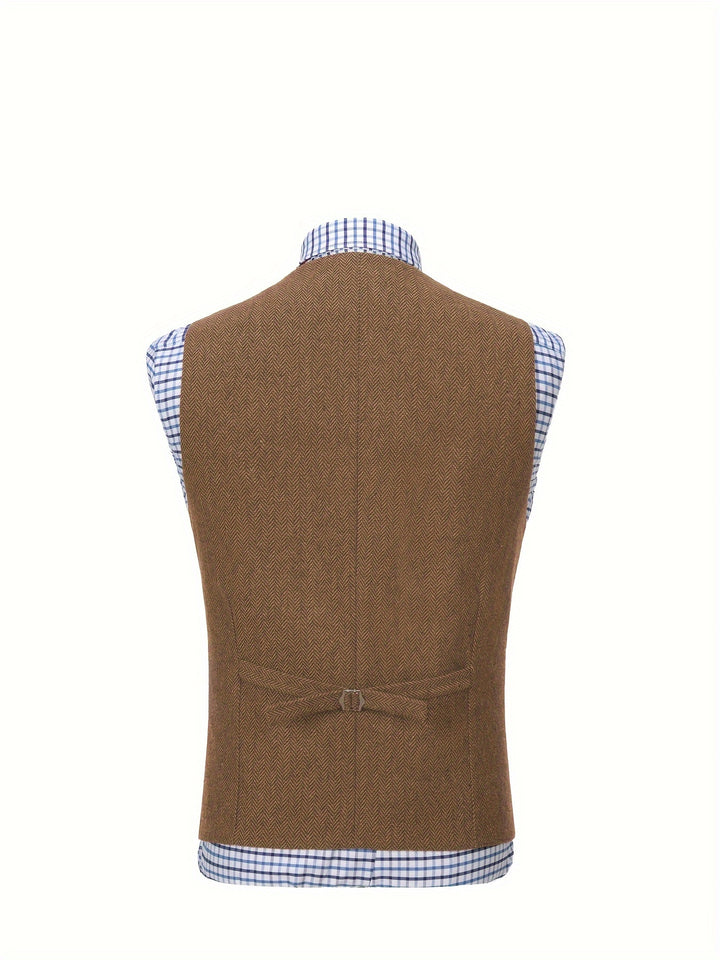 Rhodes | Heritage Herringbone Waistcoat