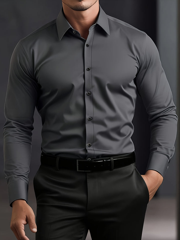 Leon | Refined Long Sleeve Business Shirt