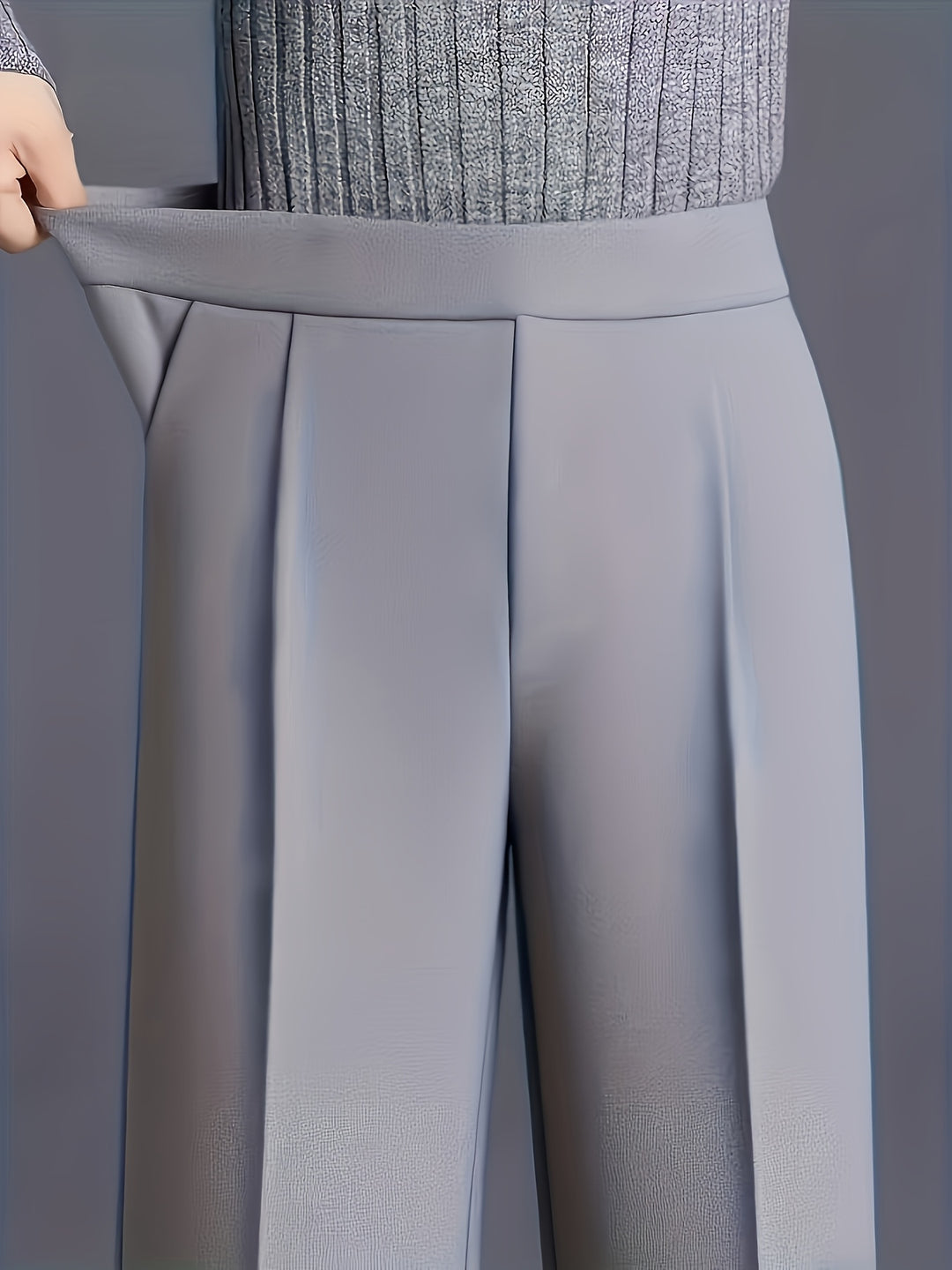 Marlene | High-Waisted Straight-Leg Trousers