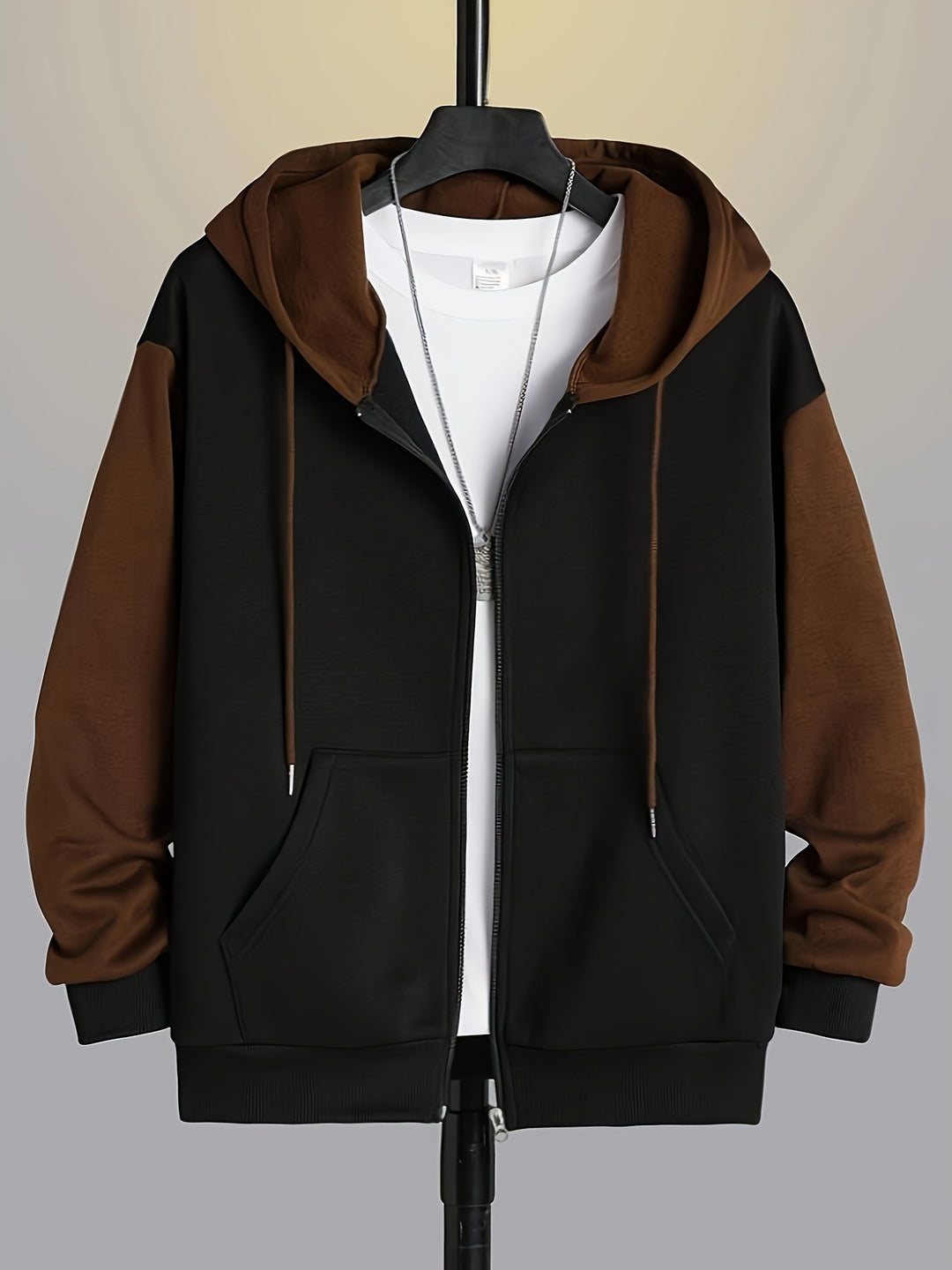 Bryson | Colour-Block Zip-Up Hoodie