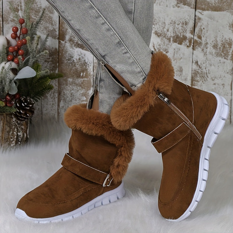 Mabel | Cosy Fur-Trimmed Winter Boots