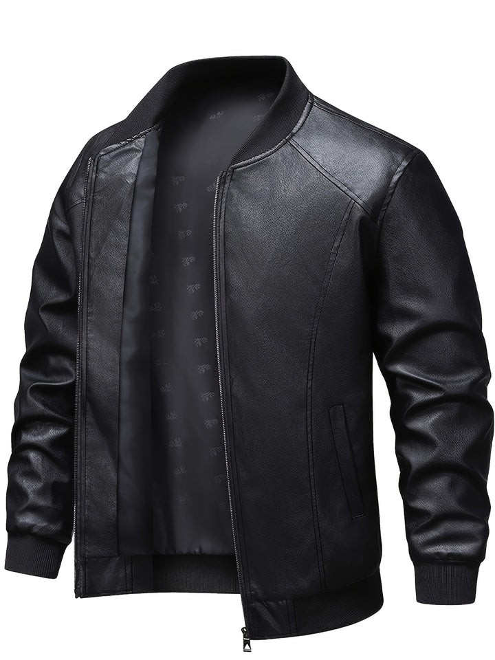 Calvin | Refined Zip-Up Bomber Jacket