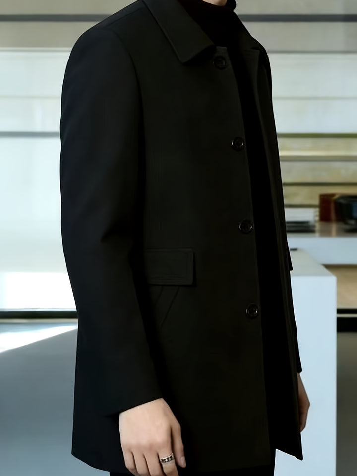 Cedric | Tailored Single-Breasted Overcoat