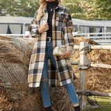 Elowen | Longline Checked Coat