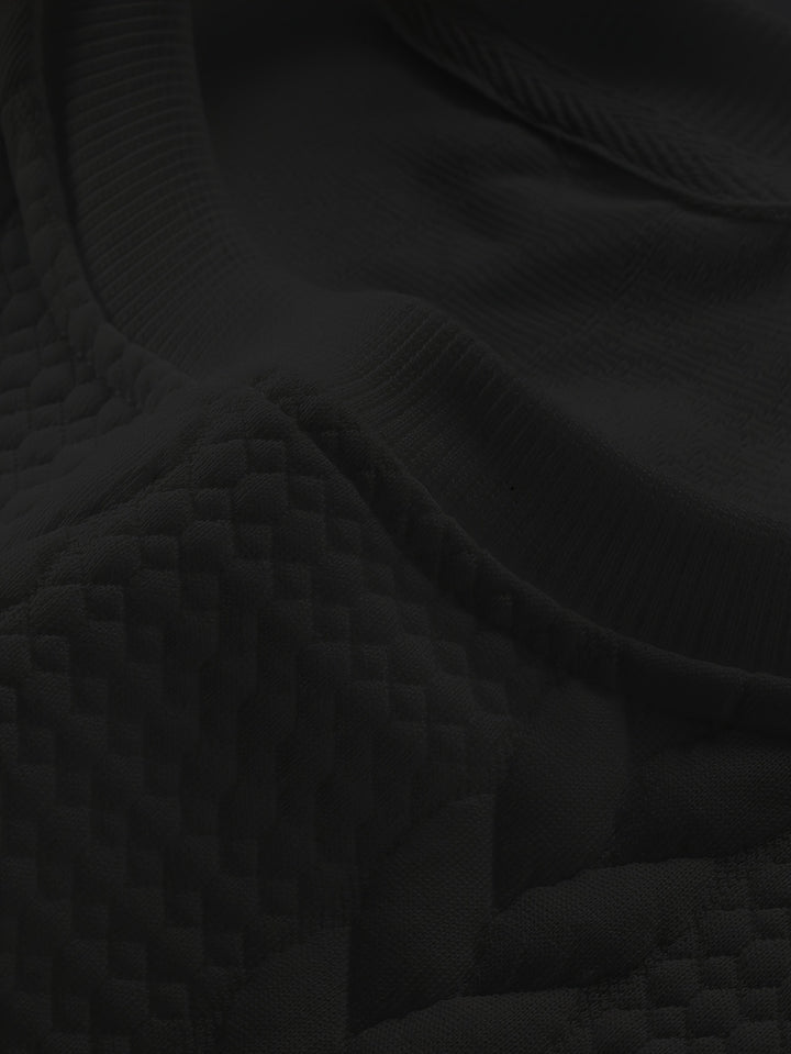 Maddox | Textured Crew Neck Sweatshirt