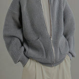 Sheldon | Relaxed Zip-Up Cardigan