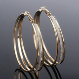 Delphina | Timeless Shimmer Hoop Earrings