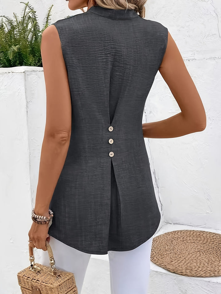 Tabitha | Sleeveless Tunic Blouse