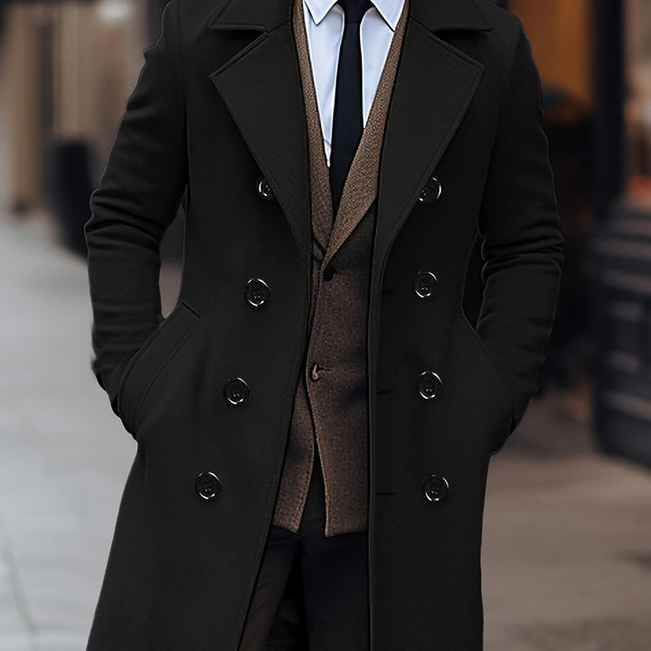 Hugh | Double-Breasted Tailored Overcoat