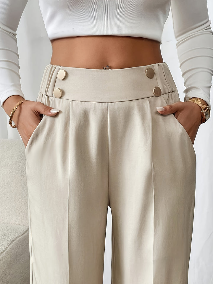 Diane | High-Waisted Wide-Leg Trousers