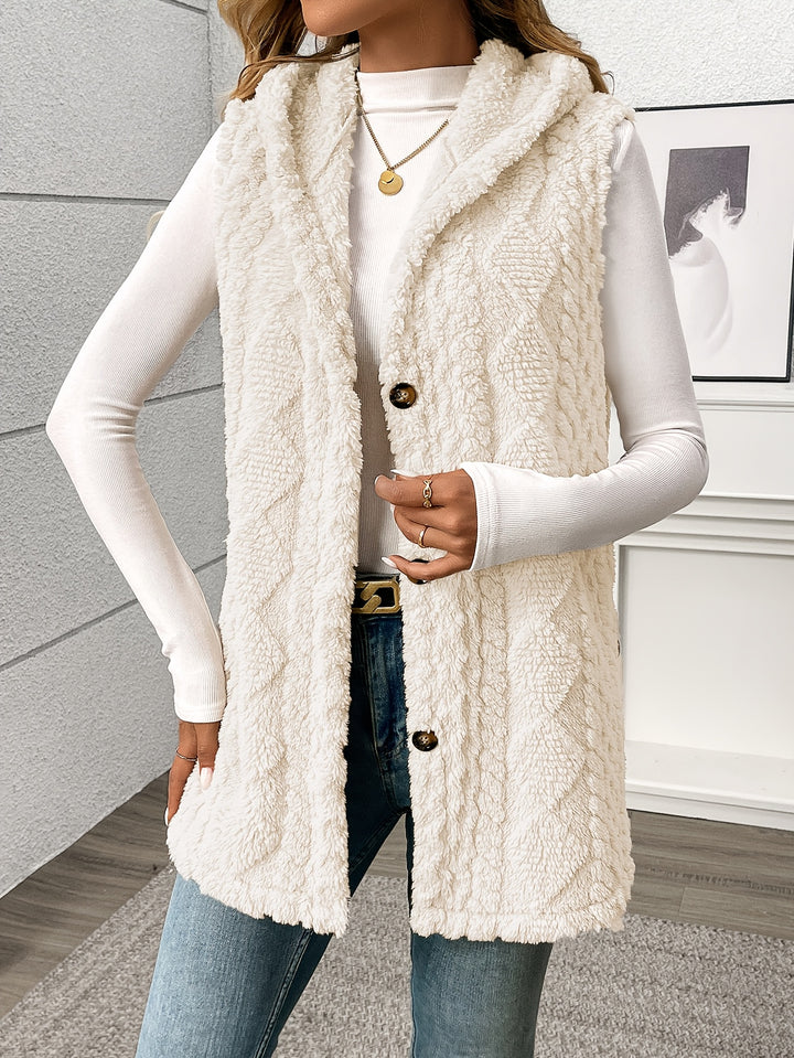 Coralie | Textured Hooded Gilet
