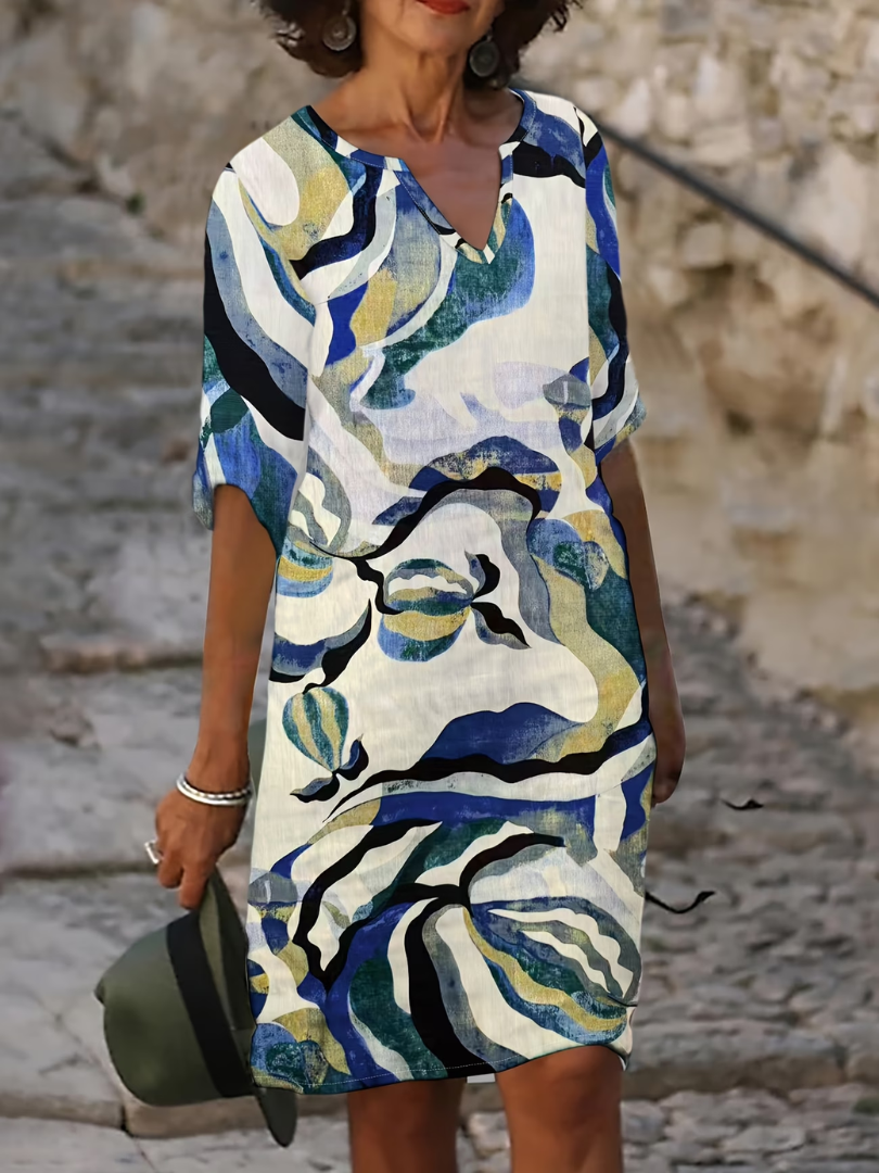 Rosaline | Elegant Printed Summer Dress
