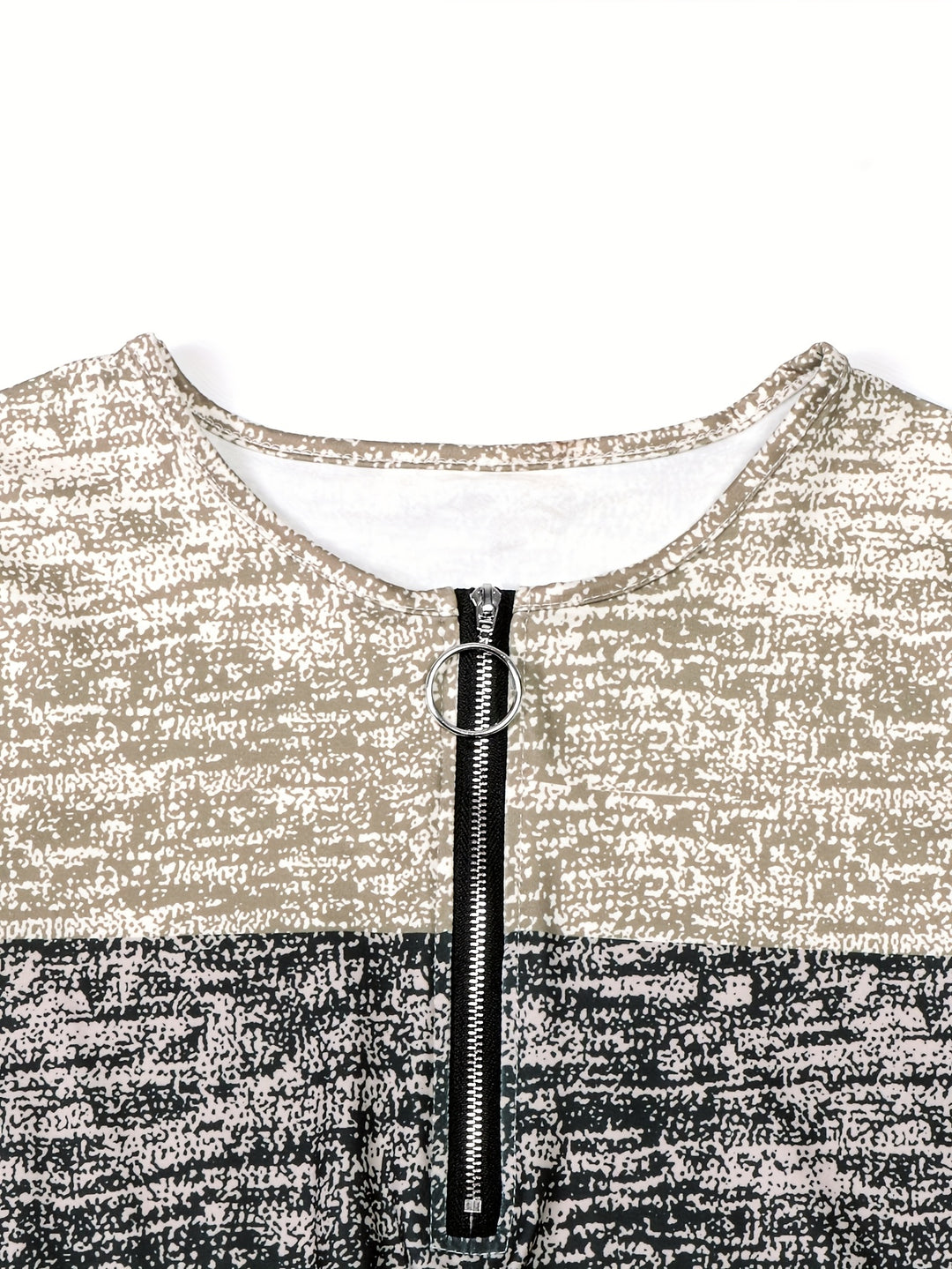 Marissa | Colour-Block Quarter-Zip Top