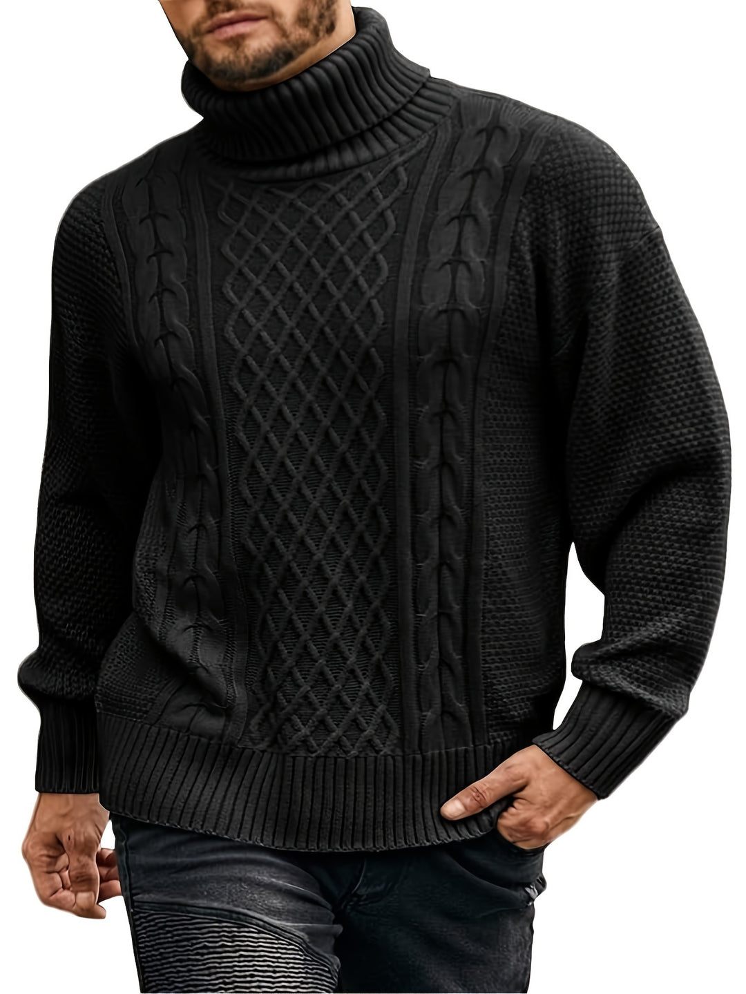 Grayson | Cable-Knit Turtleneck Sweater