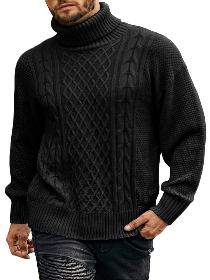 Grayson | Cable-Knit Turtleneck Sweater