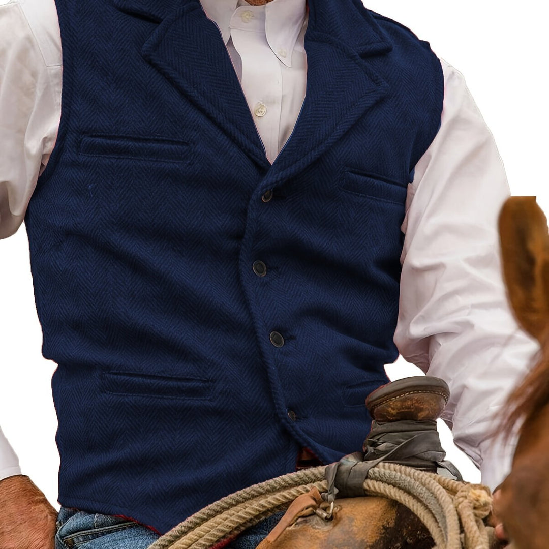 Rhodes | Heritage Herringbone Waistcoat