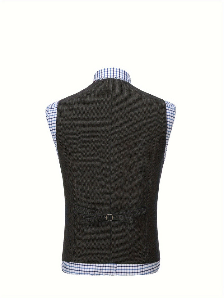 Rhodes | Heritage Herringbone Waistcoat