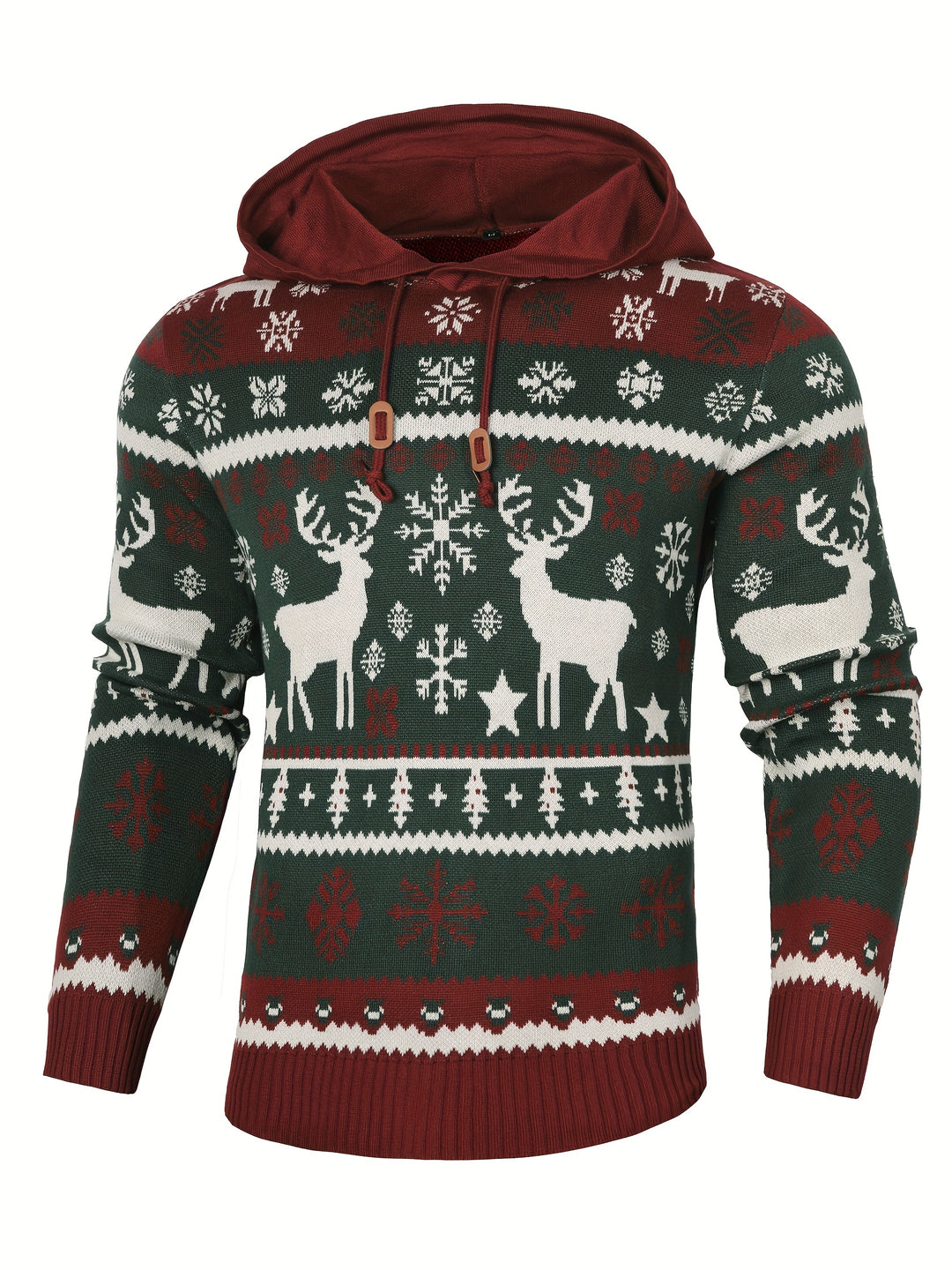 Nicholas | Christmas Reindeer Hooded Jumper