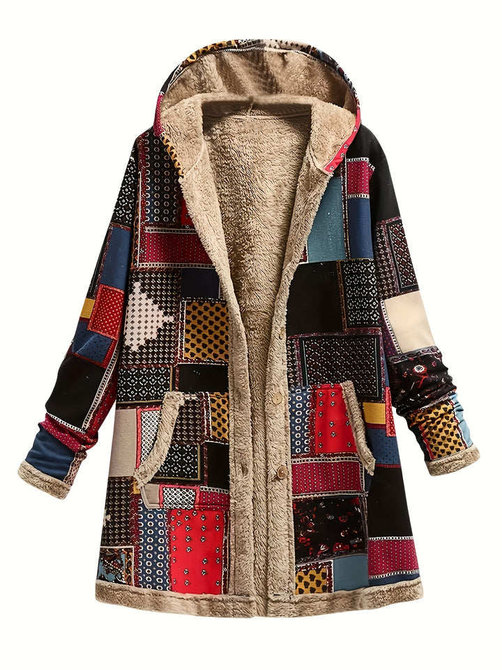 Etta | Hooded Patchwork Coat