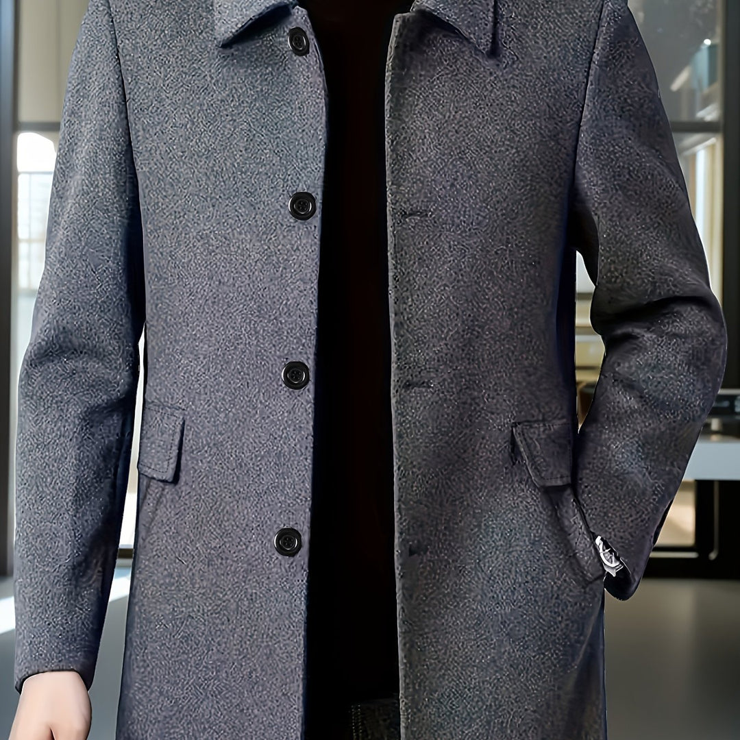 Cedric | Tailored Single-Breasted Overcoat