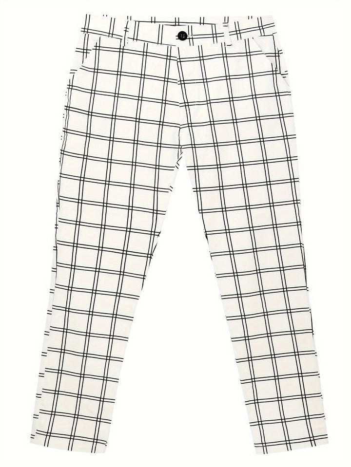 Ellison | Slim-Fit Checked Trousers