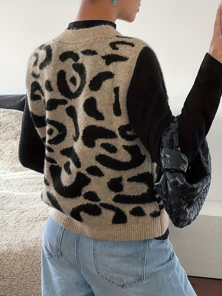 Cressida | Statement Print V-Neck Vest