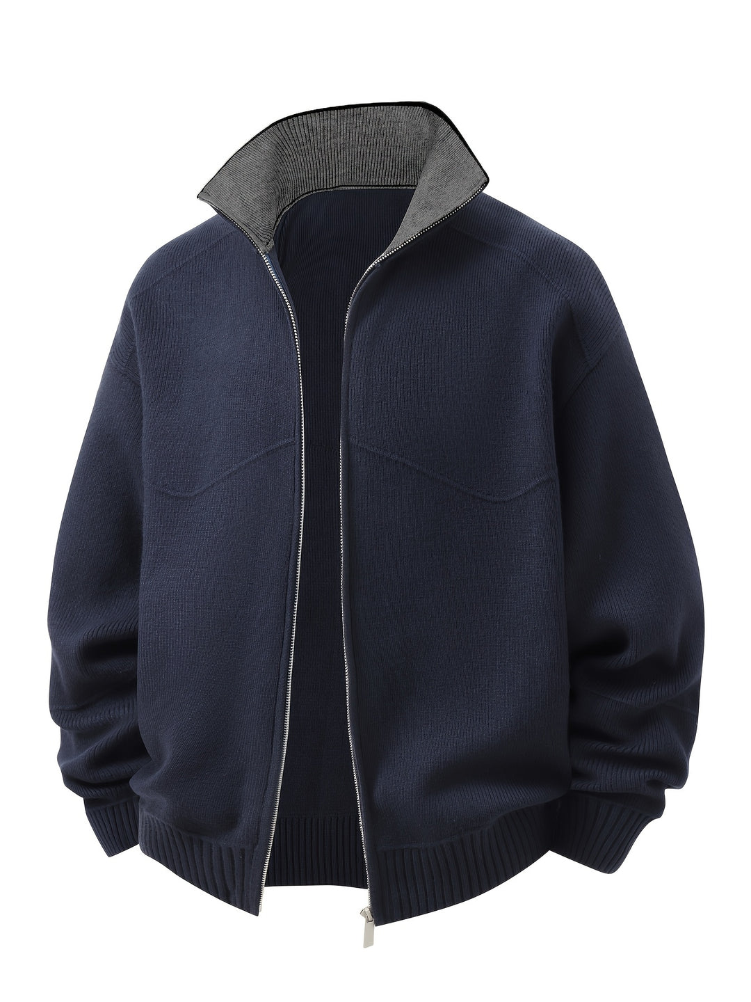 Winslow | Zip-Up Stand-Collar Cardigan