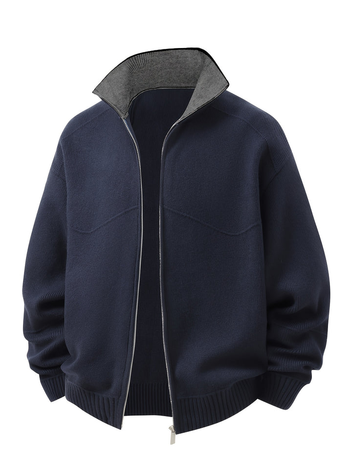 Winslow | Zip-Up Stand-Collar Cardigan