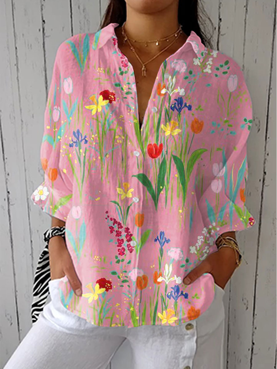 Judith | Elegant Spring Garden Blouse