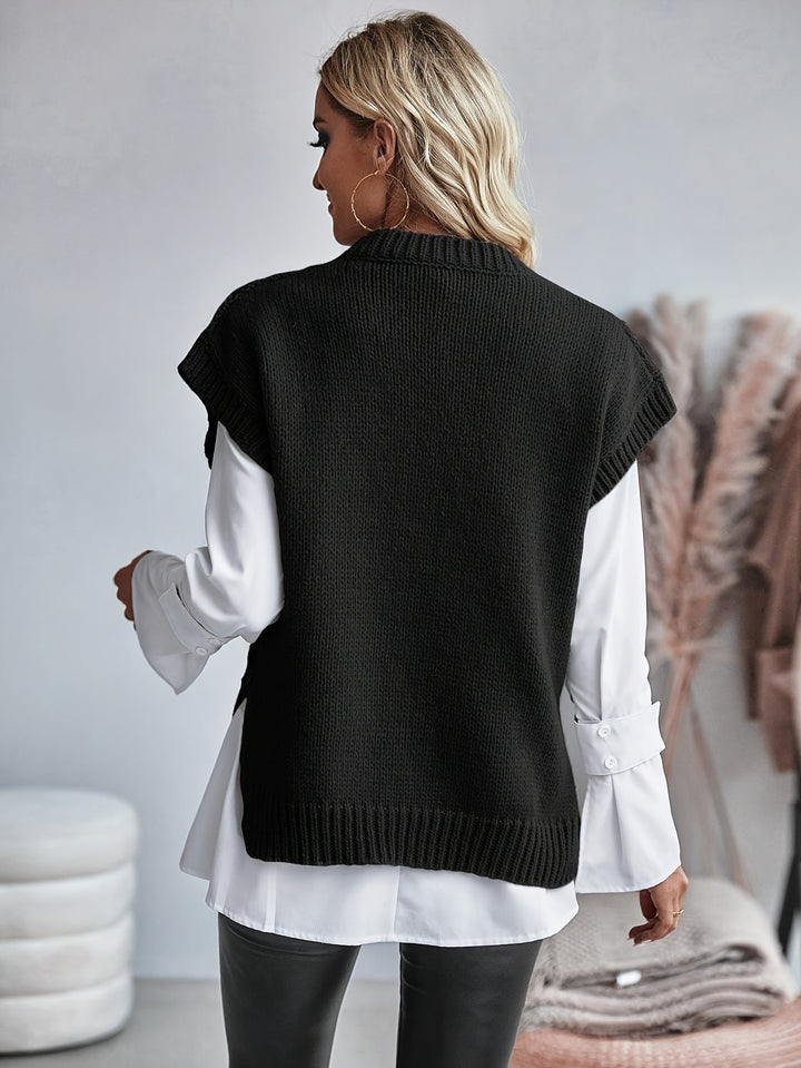 Colette | Cable-Knit Sleeveless Vest