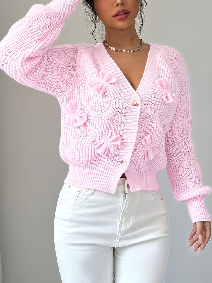 Primrose | Soft Bow-Detail Cardigan