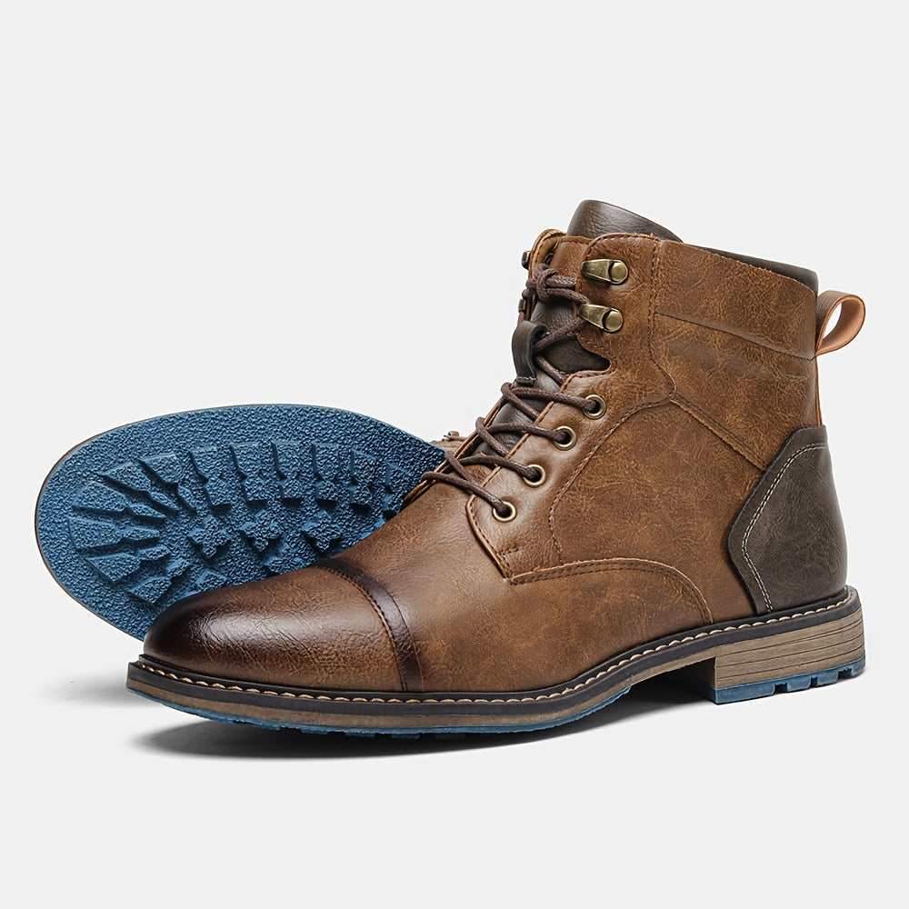 Wallace | Cap-Toe Lace-Up Boots