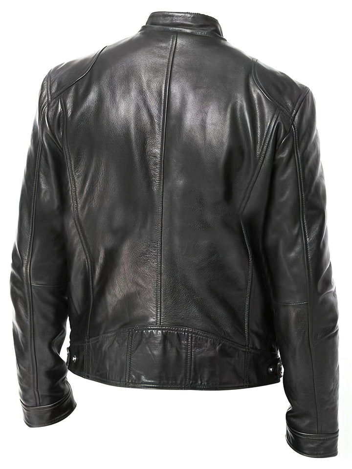 Blake | Classic Stand-Collar Moto Jacket