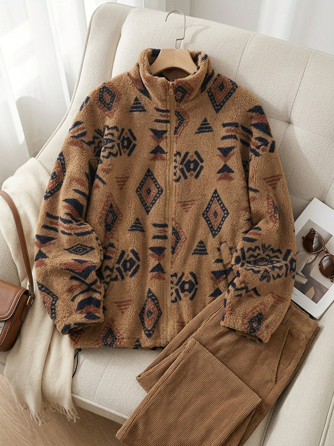 Lorraine | Patterned Zip-Up Jacket
