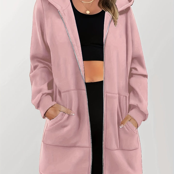 Sloane | Longline Hooded Zip Jacket