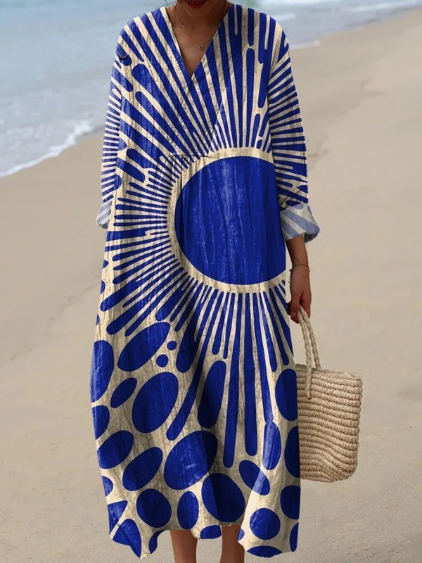 Delphine | Modern Geometric Art Dress