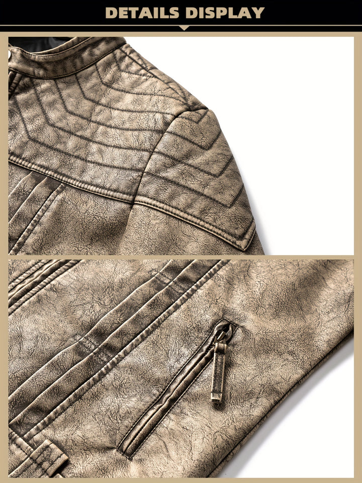 Hartley | Distressed Vintage Biker Jacket