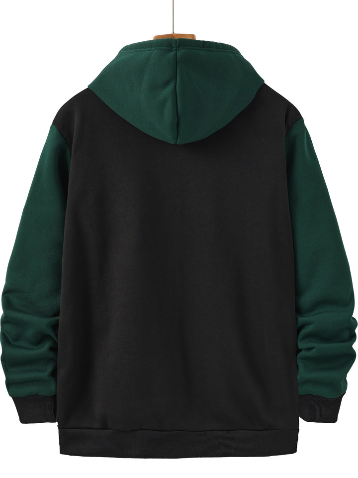 Bryson | Colour-Block Zip-Up Hoodie