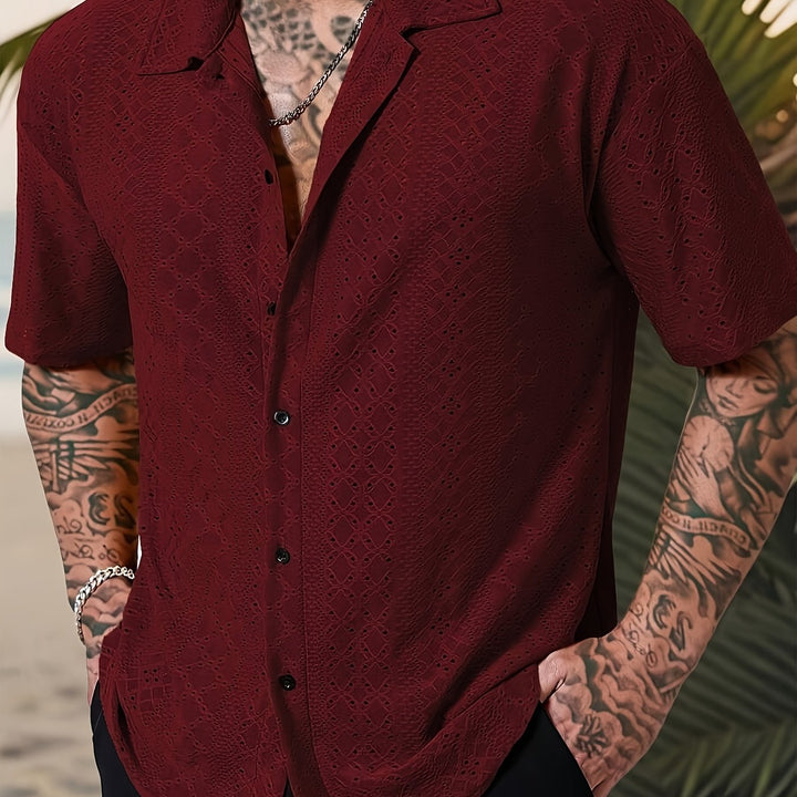 Rhett | Textured Short-Sleeve Casual Shirt