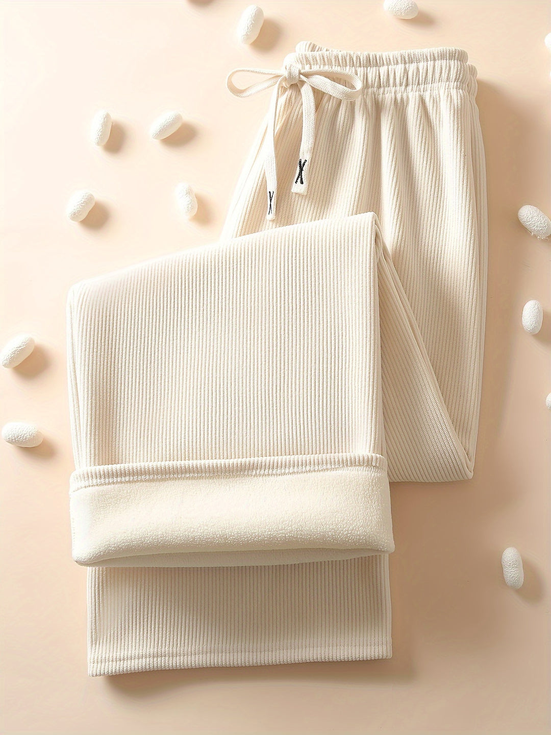 Lena | Fleece-Lined Wide-Leg Trousers