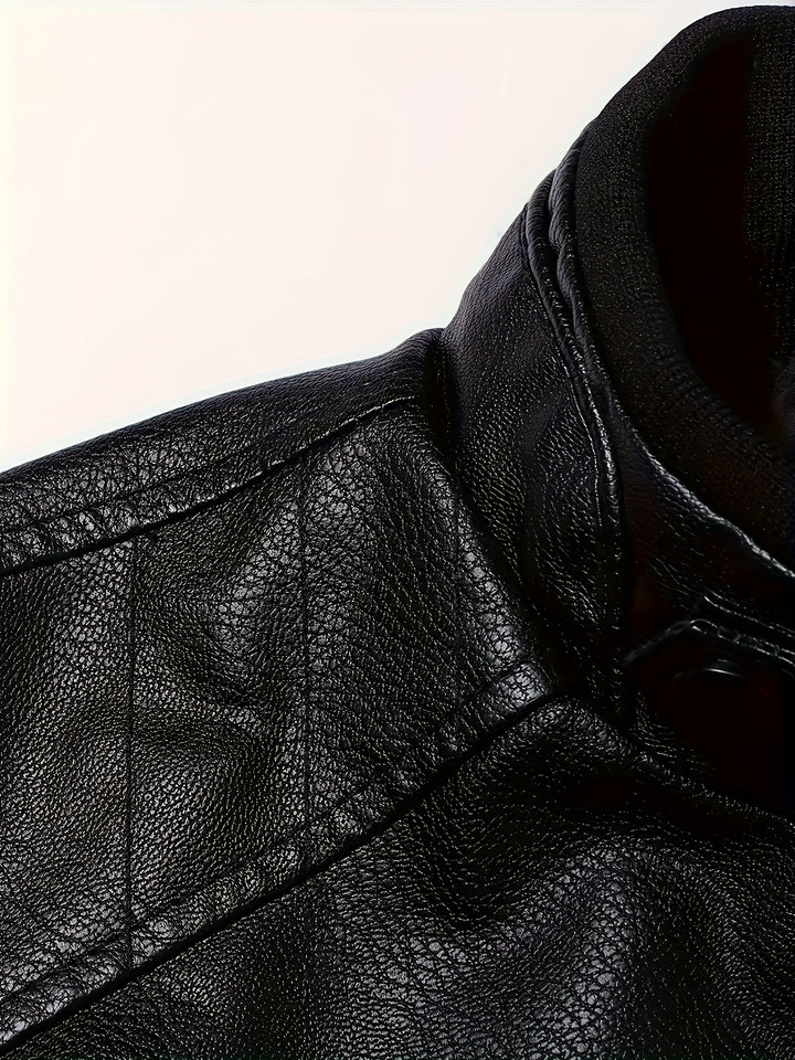 Damon | Classic Stand-Collar Moto Jacket