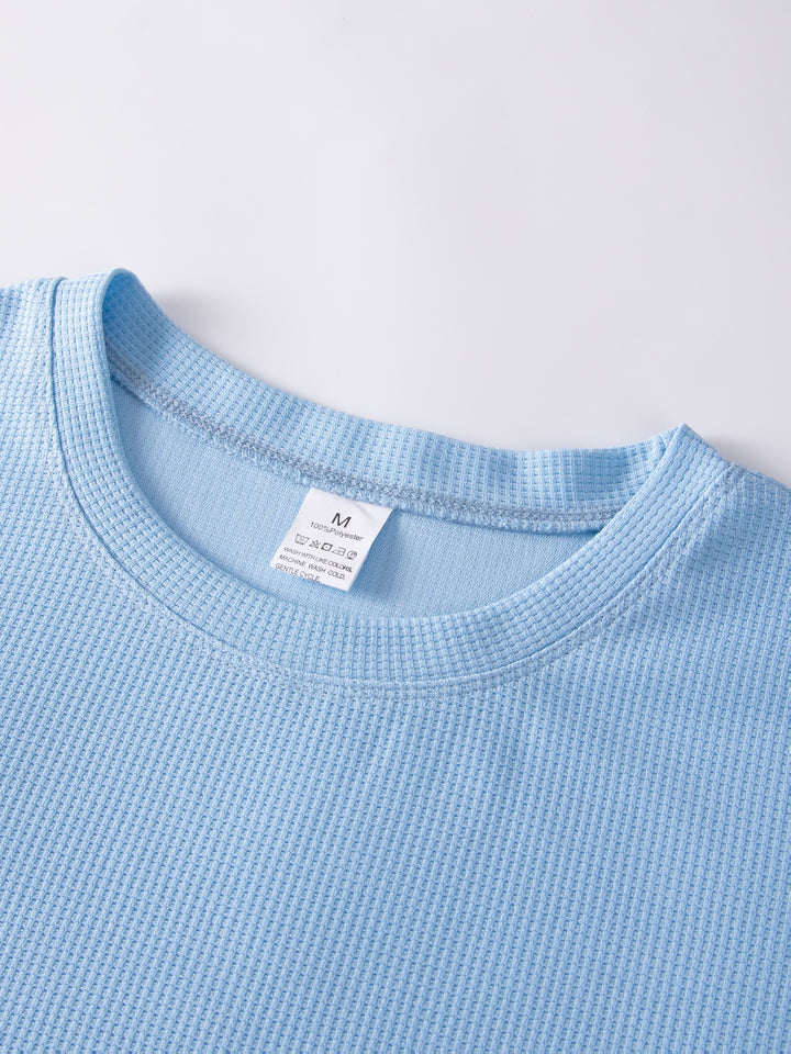 Frederick | Textured Waffle-Knit Long Sleeve Top