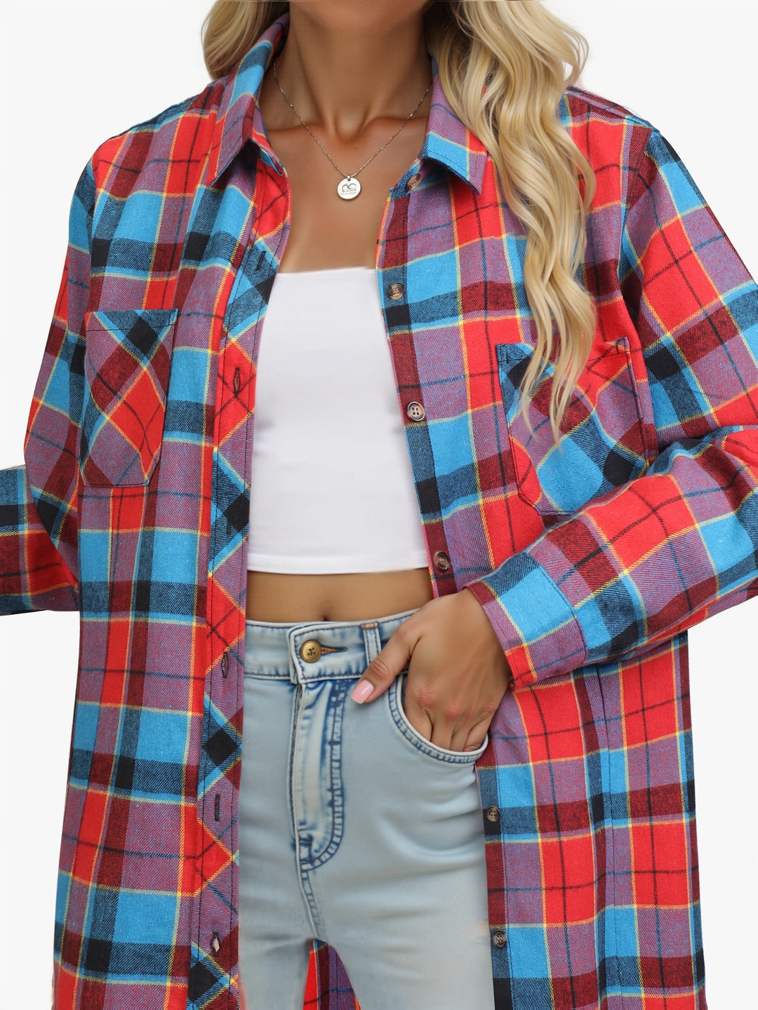 Everly | Checked Button-Up Shirt