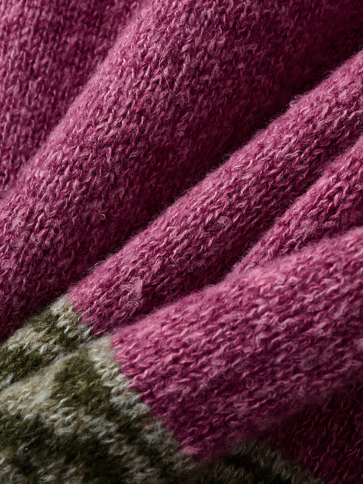 Fiona | Patterned Button-Front Cardigan