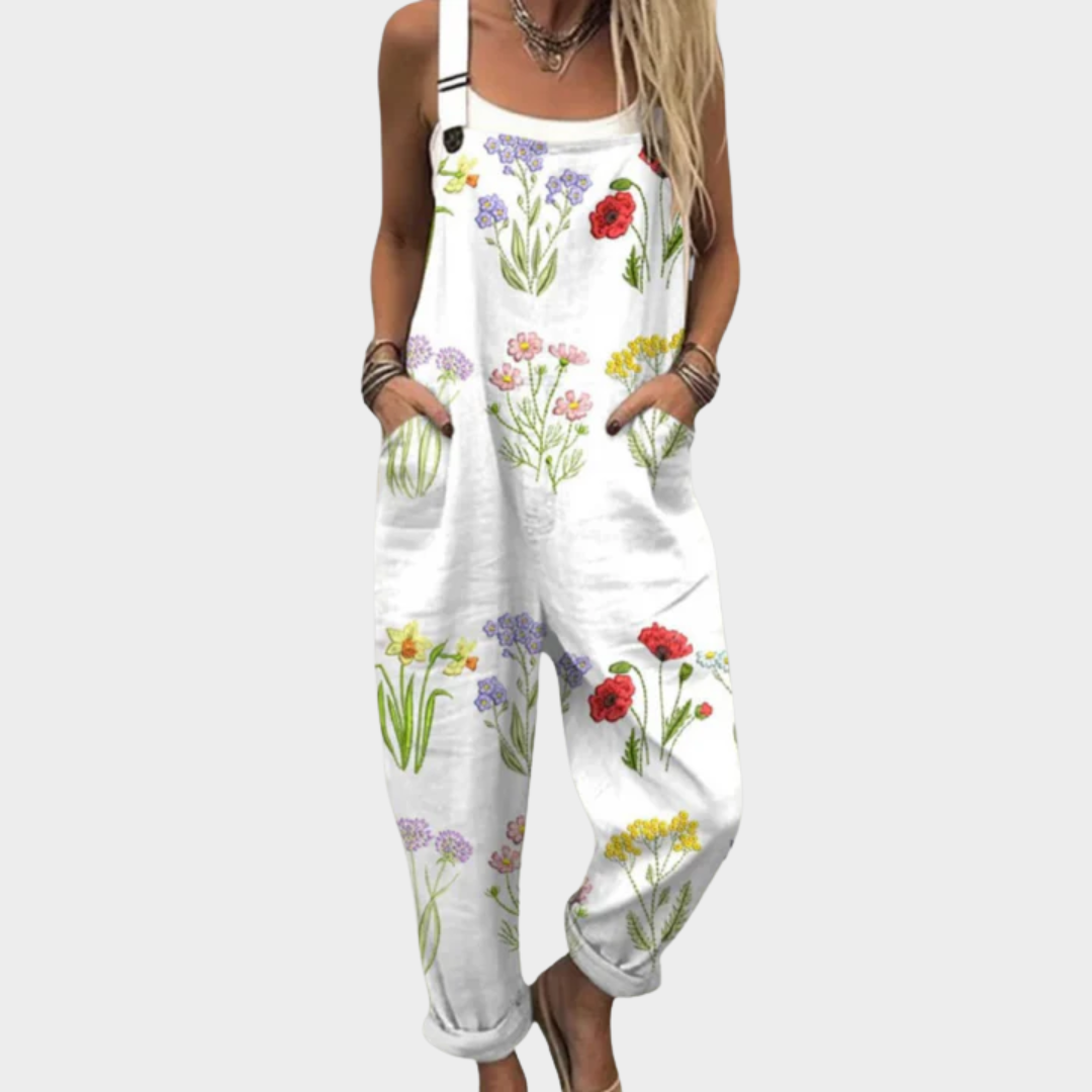 Dolores | Elegant Pocket Floral Jumpsuit