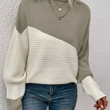 Mabel | Colour Block Relaxed Sweater