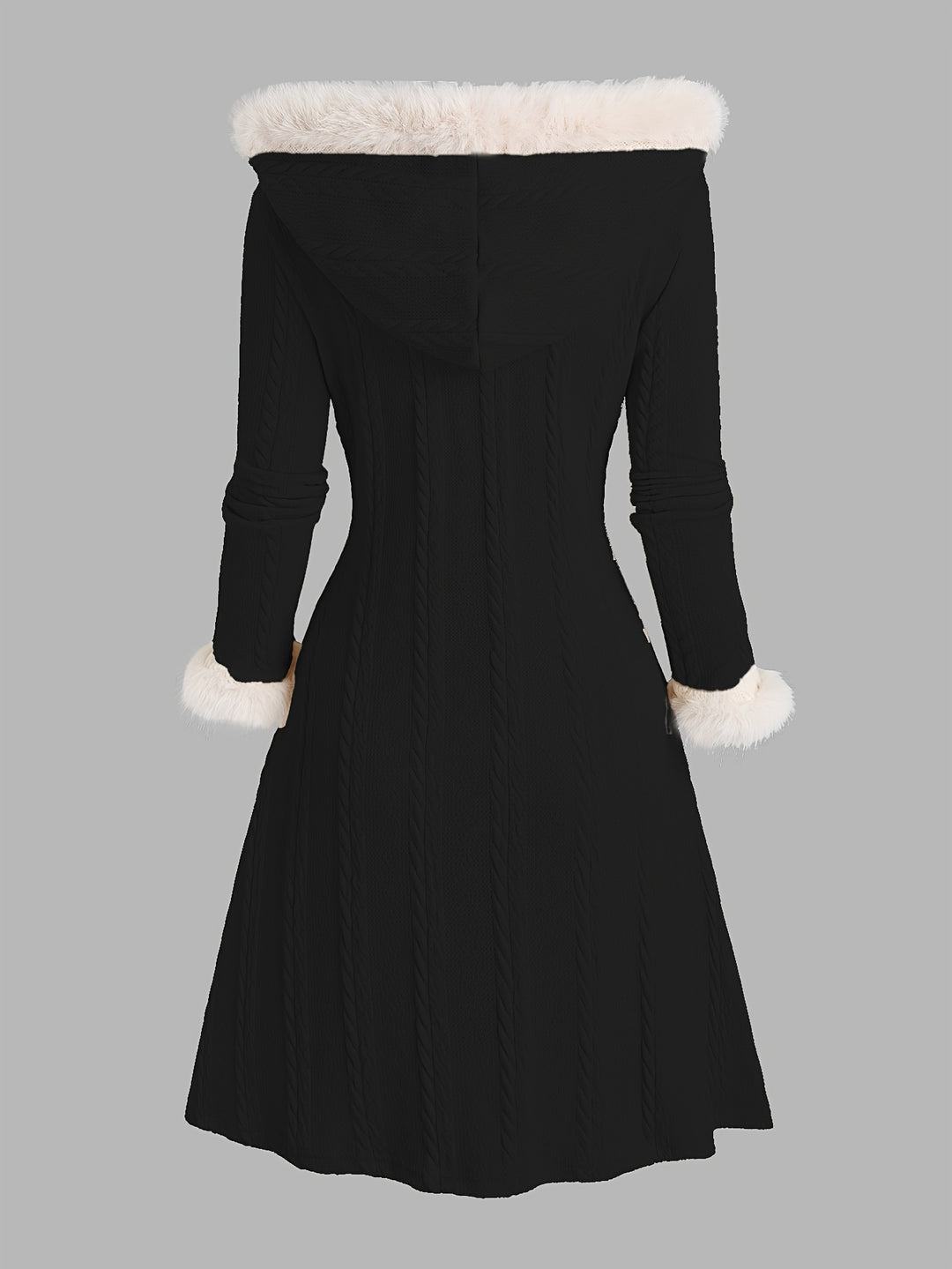 Talia | Toggle-Button Hooded Coat