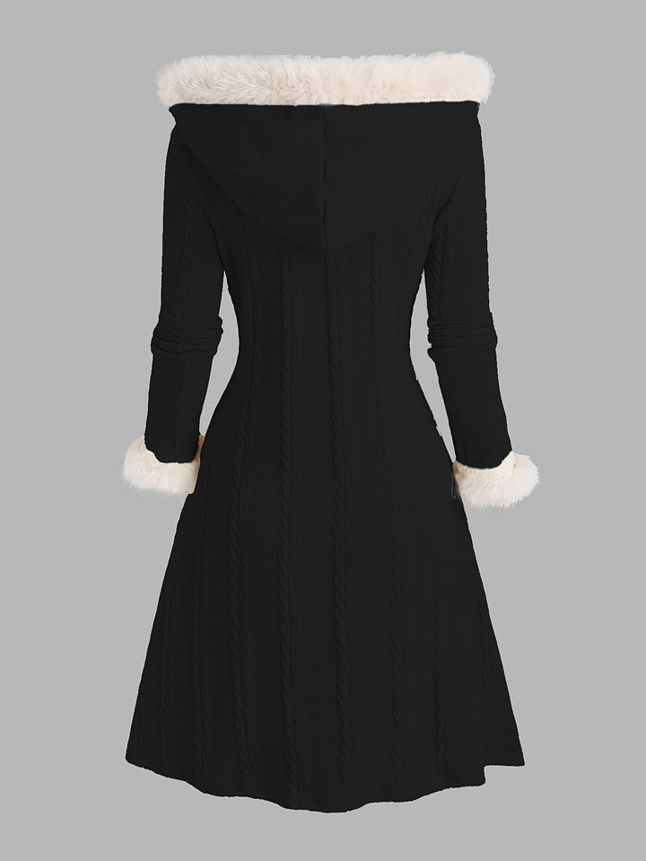 Talia | Toggle-Button Hooded Coat
